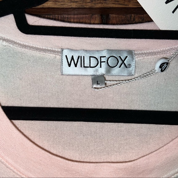 NWT Wildfox Please Don’t Feed the Dragons in Pink & Gold Kim’s Sweater Large 🦄 - Picture 5 of 5